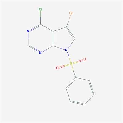 5-Bromo-4-chloro-7-(phenylsulfonyl)-7H-pyrrolo[2,3-d]pyrimidine