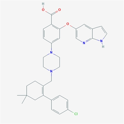 2-((1H-Pyrrolo[2,3-b]pyridin-5-yl)oxy)-4-(4-((4'-chloro-5,5-dimethyl-3,4,5,6-tetrahydro-[1,1'-biphenyl]-2-yl)methyl)piperazin-1-yl)benzoic acid