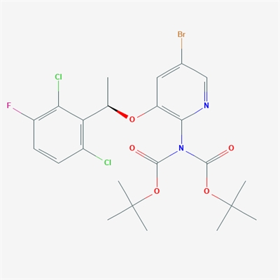 (R)-5-Bromo-N,N-bis-(tert-butoxycarbonyl)-3-(1-(2,6-dichloro-3-fluorophenyl)ethoxy)pyridin-2-amine