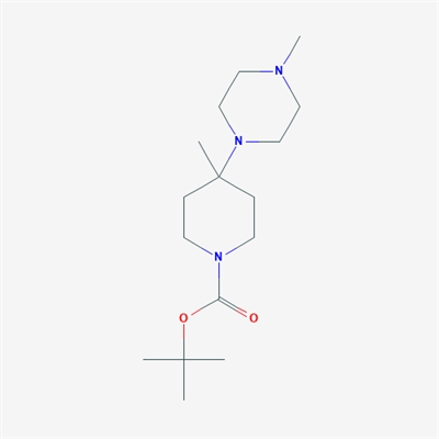 tert-Butyl 4-methyl-4-(4-methylpiperazin-1-yl)piperidine-1-carboxylate