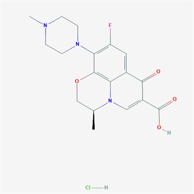 (S)-9-Fluoro-3-methyl-10-(4-methylpiperazin-1-yl)-7-oxo-3,7-dihydro-2H-[1,4]oxazino[2,3,4-ij]quinoline-6-carboxylic acid hydrochloride