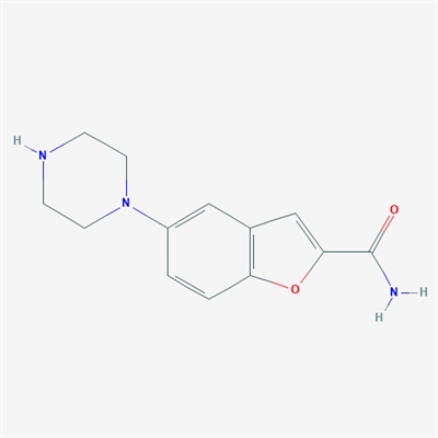 5-(Piperazin-1-yl)benzofuran-2-carboxamide