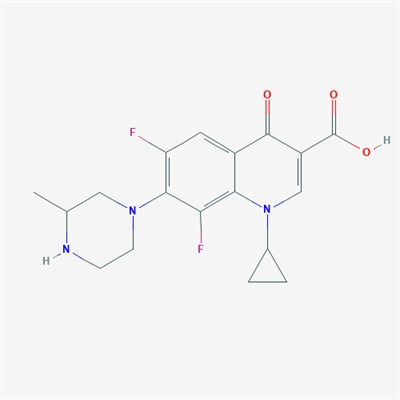 1-Cyclopropyl-6,8-difluoro-7-(3-methylpiperazin-1-yl)-4-oxo-1,4-dihydroquinoline-3-carboxylic acid