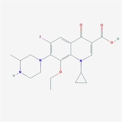 1-Cyclopropyl-8-ethoxy-6-fluoro-7-(3-methylpiperazin-1-yl)-4-oxo-1,4-dihydroquinoline-3-carboxylic acid