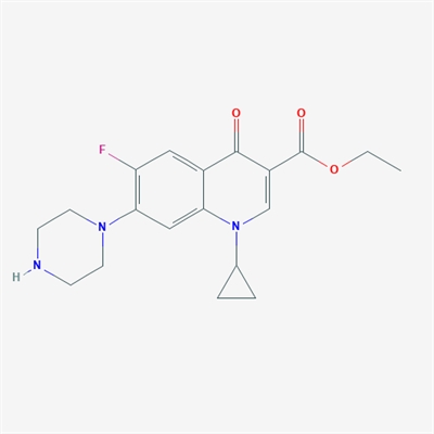 Ethyl 1-cyclopropyl-6-fluoro-4-oxo-7-(piperazin-1-yl)-1,4-dihydroquinoline-3-carboxylate