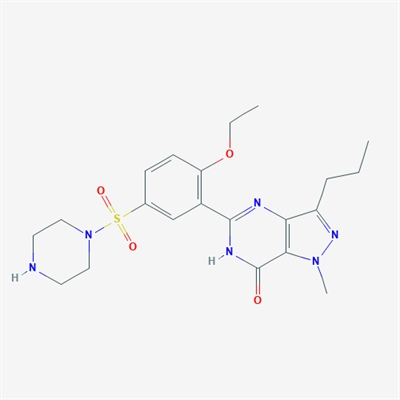 5-(2-Ethoxy-5-(piperazin-1-ylsulfonyl)phenyl)-1-methyl-3-propyl-1H-pyrazolo[4,3-d]pyrimidin-7(6H)-one