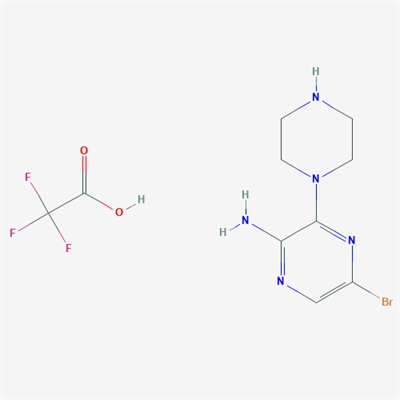 5-Bromo-3-(piperazin-1-yl)pyrazin-2-amine 2,2,2-trifluoroacetate