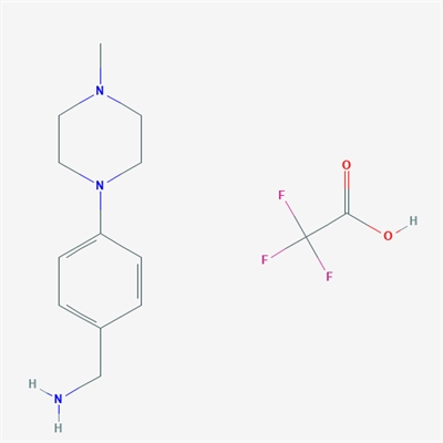 (4-(4-Methylpiperazin-1-yl)phenyl)methanamine 2,2,2-trifluoroacetate