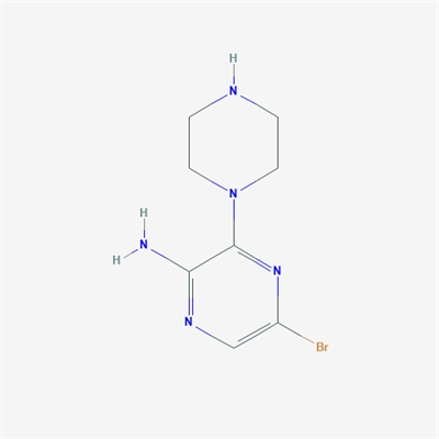 5-Bromo-3-(piperazin-1-yl)pyrazin-2-amine