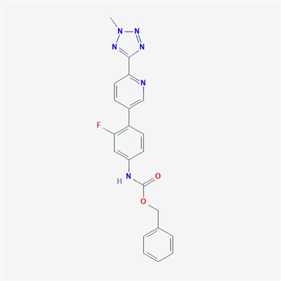 Benzyl (3-fluoro-4-(6-(2-methyl-2H-tetrazol-5-yl)pyridin-3-yl)phenyl)carbamate