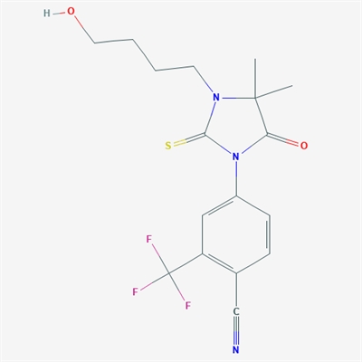 4-(3-(4-Hydroxybutyl)-4,4-dimethyl-5-oxo-2-thioxoimidazolidin-1-yl)-2-(trifluoromethyl)benzonitrile