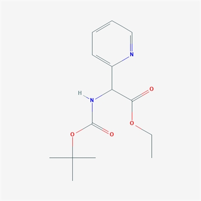 Ethyl 2-((tert-butoxycarbonyl)amino)-2-(pyridin-2-yl)acetate