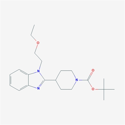 tert-Butyl 4-(1-(2-ethoxyethyl)-1H-benzo[d]imidazol-2-yl)piperidine-1-carboxylate