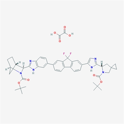 (1R,3S,4S)-tert-Butyl 3-(6-(7-(2-((S)-5-(tert-butoxycarbonyl)-5-azaspiro[2.4]heptan-6-yl)-1H-imidazol-5-yl)-9,9-difluoro-9H-fluoren-2-yl)-1H-benzo[d]imidazol-2-yl)-2-azabicyclo[2.2.1]heptane-2-carboxylate oxalate