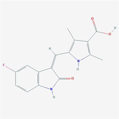 (Z)-5-((5-Fluoro-2-oxoindolin-3-ylidene)methyl)-2,4-dimethyl-1H-pyrrole-3-carboxylic acid