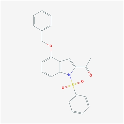 1-(4-(Benzyloxy)-1-(phenylsulfonyl)-1H-indol-2-yl)ethanone