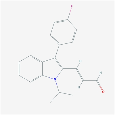 (E)-3-(3-(4-Fluorophenyl)-1-isopropyl-1H-indol-2-yl)acrylaldehyde