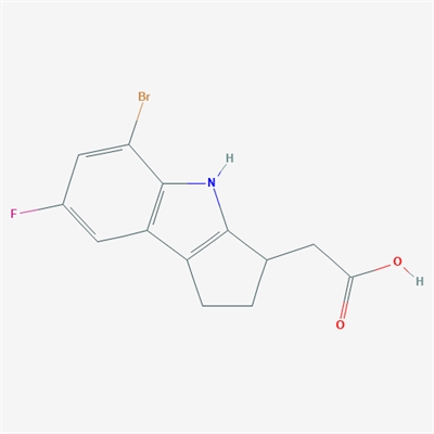 2-(5-Bromo-7-fluoro-1,2,3,4-tetrahydrocyclopenta[b]indol-3-yl)acetic acid