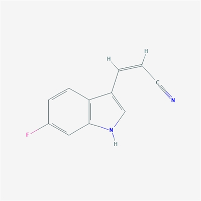 (Z)-3-(6-Fluoro-1H-indol-3-yl)acrylonitrile