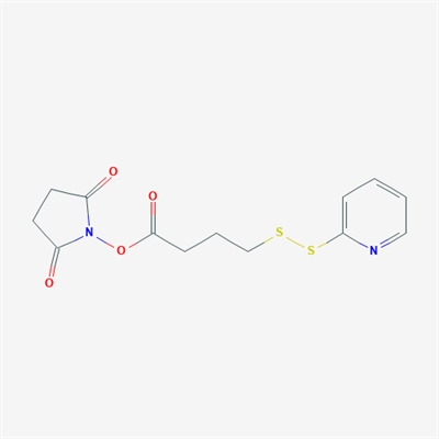 Butanoic acid, 4- (2-pyridinyldithio) - , 2, 5- dioxo- 1-pyrrolidinyl ester