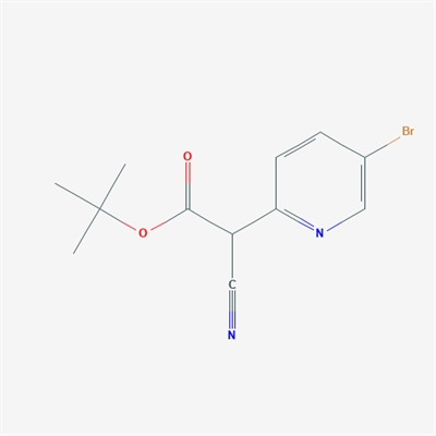 tert-Butyl 2-(5-bromopyridin-2-yl)-2-cyanoacetate