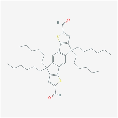 4,9-dihydro-4,4,9,9-tetrahexyl-s-indaceno[1,2-b:5,6-b']dithiophene-2,7-dicarboxaldehyde