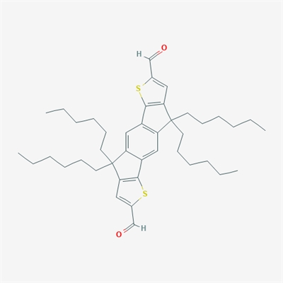 4,9-dihydro-4,4,9,9-tetrahexyl-s-indaceno[1,2-b:5,6-b']dithiophene-2,7-dicarboxaldehyde