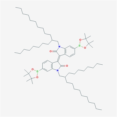 (3E)-1-(2-Octyldodecyl)-3-[1-(2-octyldodecyl)-2-oxo-6-(4,4,5,5-tetramethyl-1,3,2-dioxaborolan-2-yl)indol-3-ylidene]-6-(4,4,5,5-tetramethyl-1,3,2-dioxaborolan-2-yl)indol-2-one