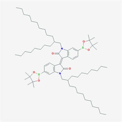 (3E)-1-(2-Octyldodecyl)-3-[1-(2-octyldodecyl)-2-oxo-6-(4,4,5,5-tetramethyl-1,3,2-dioxaborolan-2-yl)indol-3-ylidene]-6-(4,4,5,5-tetramethyl-1,3,2-dioxaborolan-2-yl)indol-2-one
