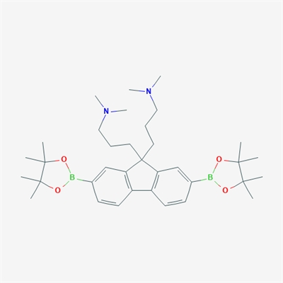 3-[9-[3-(Dimethylamino)propyl]-2,7-bis(4,4,5,5-tetramethyl-1,3,2-dioxaborolan-2-yl)fluoren-9-yl]-N,N-dimethylpropan-1-amine