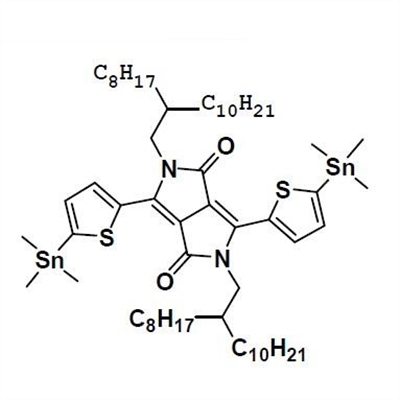 2,5-bis(2-octyldodecyl)-3,6-di(5-trimethylstannanyl-thiophen-2-yl)2,5-dihydropyrrolo[3,4-c]pyrrole-1,4-dione