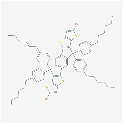 6,6,12,12-Tetrakis(4-hexylphenyl)-6,12-dihydrodithieno[2,3-d:2',3'-d']- s-indaceno[1,2-b:5,6-b']dithiophene-2,8-dibromo