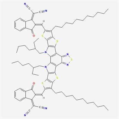Y5,Propanedinitrile,2,2'-[[12,13-bis(2-ethylhexyl)-12,13-dihydro-3,9-diundecylbisthieno[2'',3'':4',5']thieno[2',3':4,5]pyrroloChemicalbook[3,2-e:2',3'-g][2,1,3]benzothiadiazole-2,10-diyl]bis[methylidyne(3-oxo-1H-indene-2,1(3H)-diylidene)]]bis-