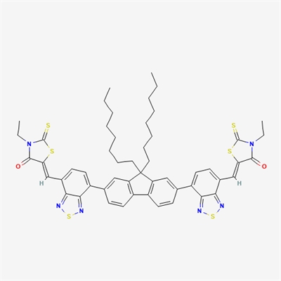 5,5’-[(9,9-Dioctyl-9H-fluorene-2,7-diyl)bis(2,1,3-benzothiadiazole-7,4-diylmethylidyne)]bis[3-ethyl-2-thioxo-4-thiazolidinone]