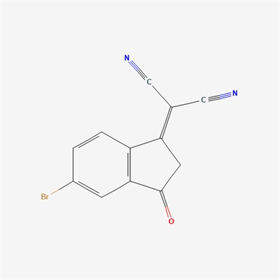 2-(5-Bromo-2,3-dihydro-3-oxo-1H-inden-1-ylidene)propanedinitrile