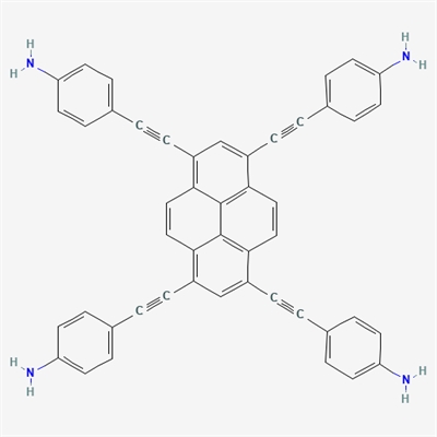 4,4',4'',4'''-(Pyrene-1,3,6,8-tetrayltetrakis(ethyne-2,1-diyl))tetraaniline