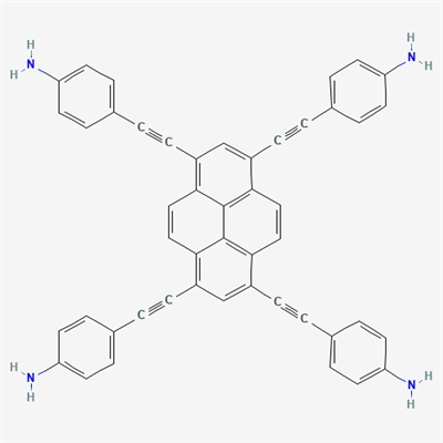 4,4',4'',4'''-(Pyrene-1,3,6,8-tetrayltetrakis(ethyne-2,1-diyl))tetraaniline