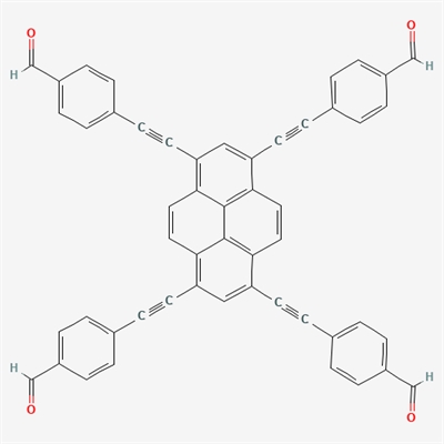 4,4',4'',4'''-(Pyrene-1,3,6,8-tetrayltetrakis(ethyne-2,1-diyl))tetrabenzaldehyde