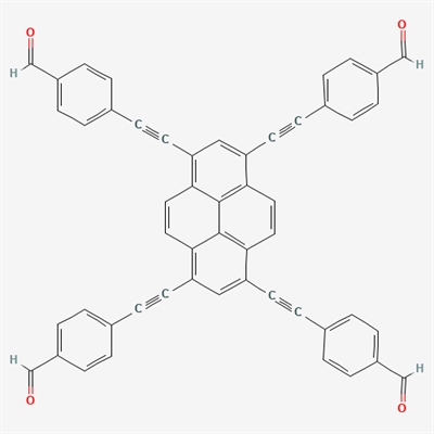 4,4',4'',4'''-(Pyrene-1,3,6,8-tetrayltetrakis(ethyne-2,1-diyl))tetrabenzaldehyde