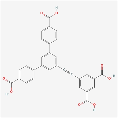 5',5''''-(1,4-Phenylenebis(ethyne-2,1-diyl))bis(([1,1':3',1''-terphenyl]-4,4''-dicarboxylic acid))