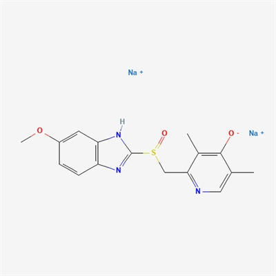 sodium 2-(((3,5-dimethyl-4-oxidopyridin-2-yl)methyl)sulfinyl) -5-methoxybenzo[d]imidazol-1-ide