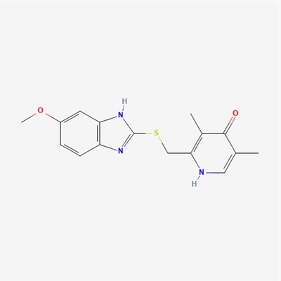 2-(((6-methoxy-1H-benzo[d]imidazol-2-yl)thio)methyl)-3,5- dimethylpyridin-4-ol