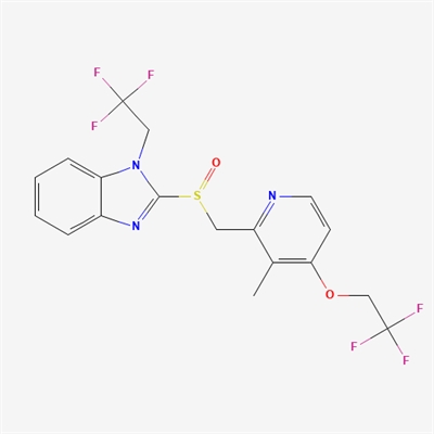 2-(((3-methyl-4-(2,2,2-trifluoroethoxy)pyridin-2-yl)methyl) sulfinyl)-1-(2,2,2-trifluoroethyl)-1H-benzo[d]imidazole