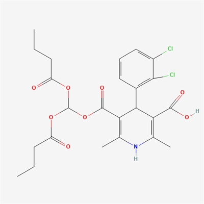 5-((Bis(butyryloxy)Methoxy)carbonyl)-4-(2,3-dichlorophenyl)-2,6-dimethyl-1,4-dihydropyridine-3-carboxylic acid