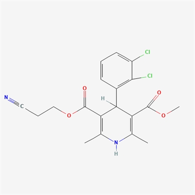 4-(2,3-Dichloro-phenyl)-2,6-dimethyl-1,4-dihydro-pyridine-3,5-dicarboxylic acid 3-(2-cyano-ethyl) ester 5-methyl ester