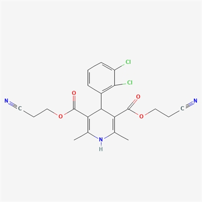 Bis(2-cyanoethyl) 4-(2,3-dichlorophenyl)-2,6-dimethyl-1,4-dihydropyridine-3,5-dicarboxylate (Clevidipine Impurity)