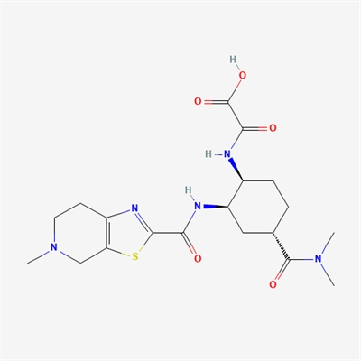 2-(((1S,2R,4S)-4-(Dimethylcarbamoyl)-2-(5-methyl-4,5,6,7-tetrahydrothiazolo[5,4-c]pyridine-2-carboxamido)cyclohexyl)amino)-2-oxoacetic acid (Edoxaban Impurity)