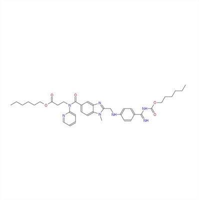 hexyl 3-(2-(((4-(N-((hexyloxy)carbonyl)carbamimidoyl) phenyl)amino)methyl)-1-methyl-N-(pyridin-2-yl)-1H-benzo [d]imidazole-5-carboxamido)propanoate methanesulfonate(Dabigatran Impurity)