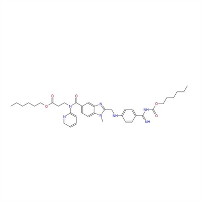 hexyl 3-(2-(((4-(N-((hexyloxy)carbonyl)carbamimidoyl) phenyl)amino)methyl)-1-methyl-N-(pyridin-2-yl)-1H-benzo [d]imidazole-5-carboxamido)propanoate methanesulfonate(Dabigatran Impurity)