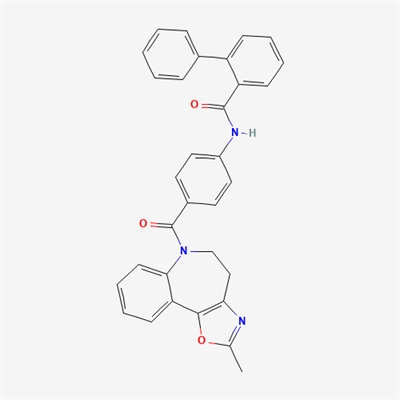 N-(4-(2-methyl-5,6-dihydro-4H-benzo[b]oxazolo[5,4-d]azepine-6-carbonyl)phenyl)-[1,1'-biphenyl]-2-carboxamide(Konivatan Impurity)